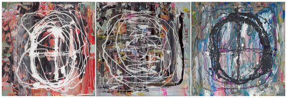 Journey of the spirits triptych .