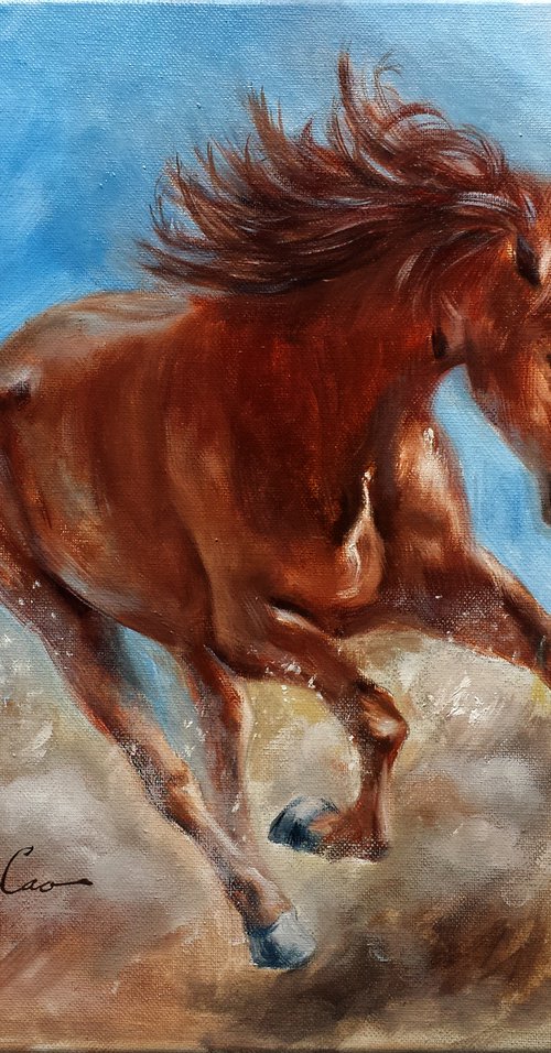 Running Horse 2 by Henry Cao