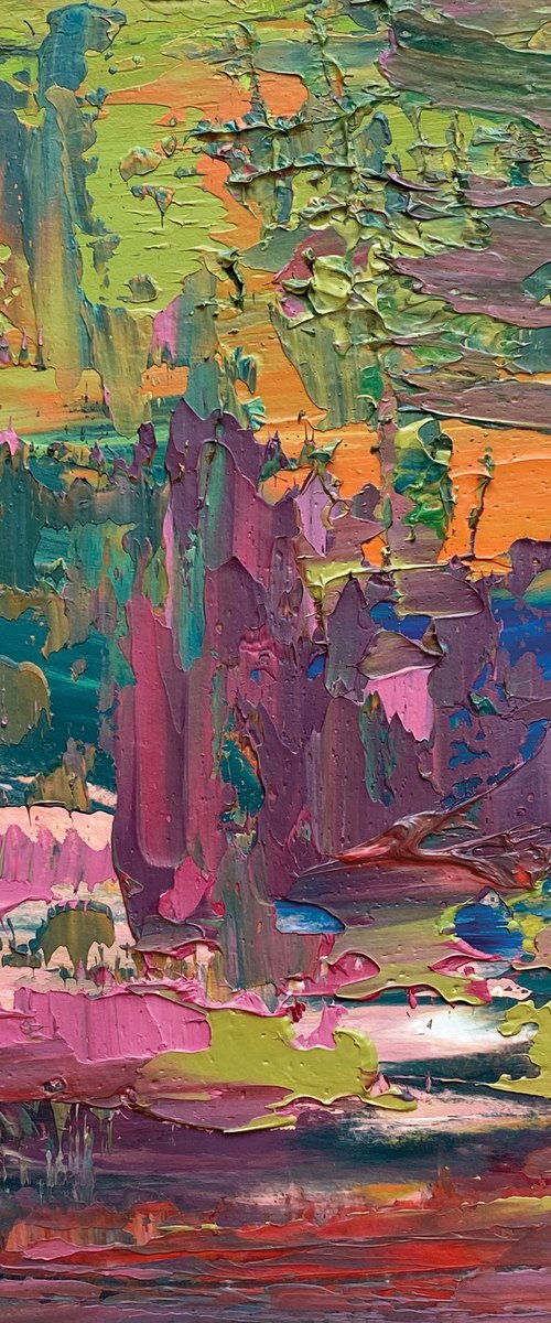 Abstract Landscape by Asta Kulikauskaite Krivickiene