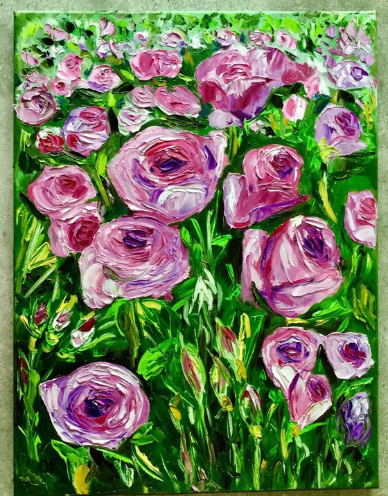 PINK PURPLE ROSES
