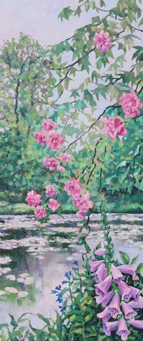 Roses and Waterlilies by Zoe Elizabeth Norman