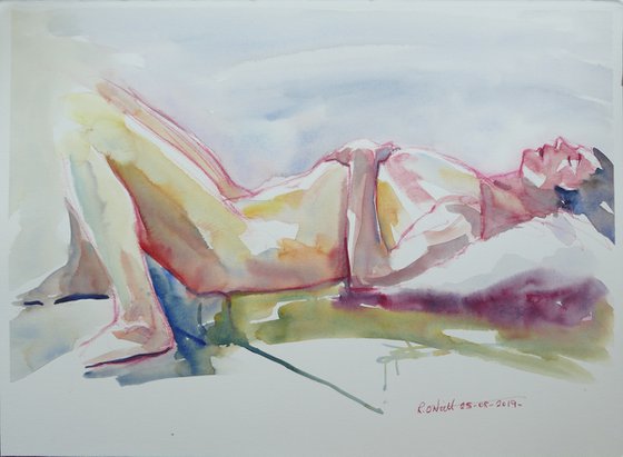 reclining male nude