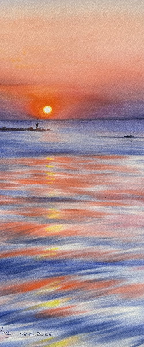 Evening Kiss of the Sun by Oleksandra Padushyna