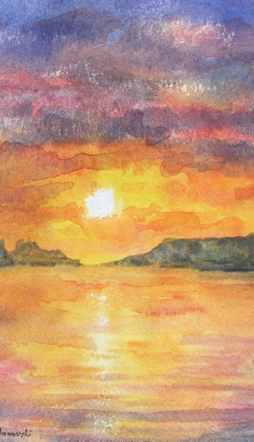 "Sunset above the horizon" by Ivan  Grozdanovski