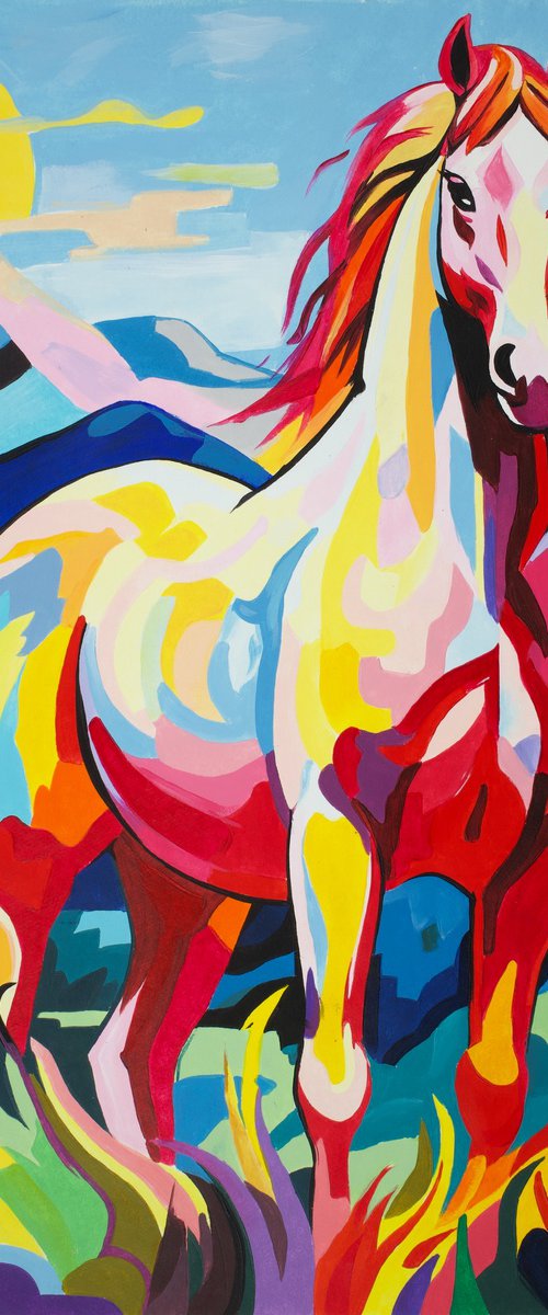 Young horse by Kosta Morr