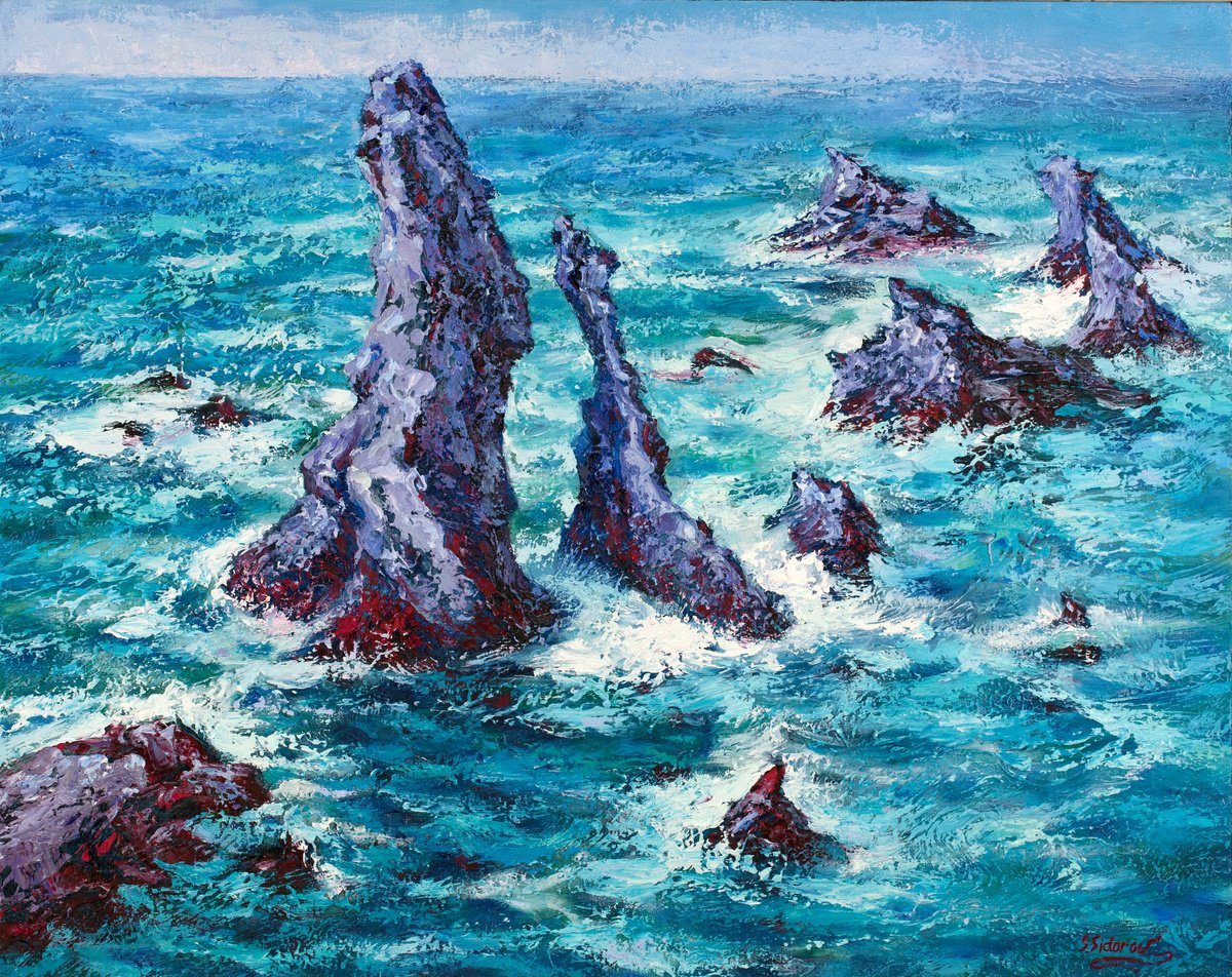 Rocks At Belle-ILE by Stanislav Sidorov