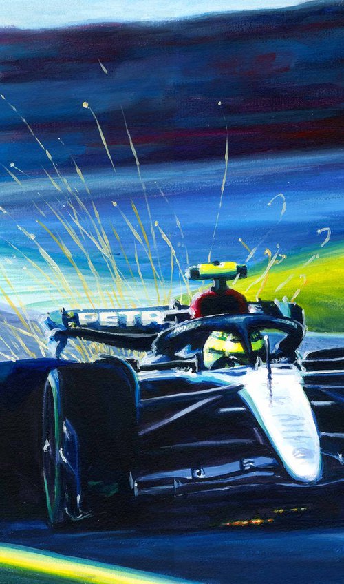 Lewis Hamilton 2024 British GP by Alex Stutchbury