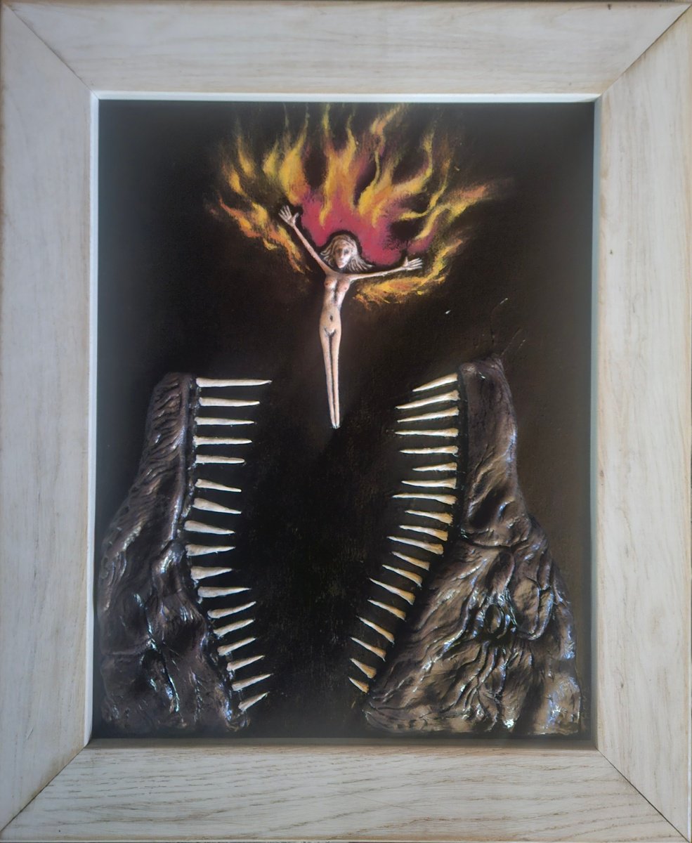 Expressive Portrait Sculpture By Zheka, 15 X 18", Rise Up, Original Artwork