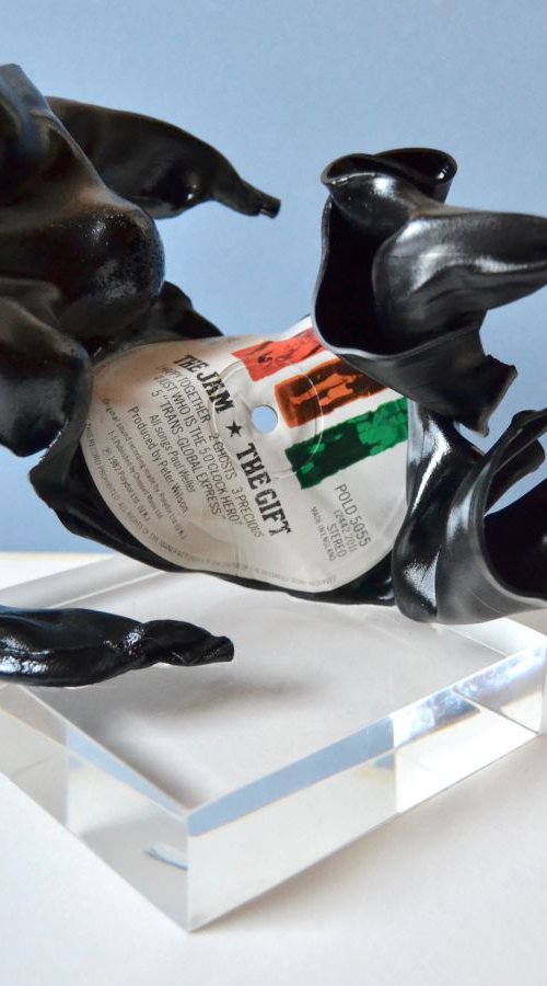 "The Gift" - Vinyl record sculpture by Seona Mason