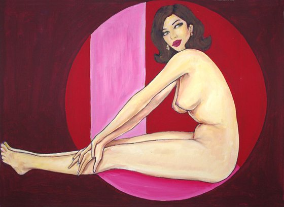 "Vintage girl", nude & erotic, 50's & 60's Rockabilly, figurative contemporary art