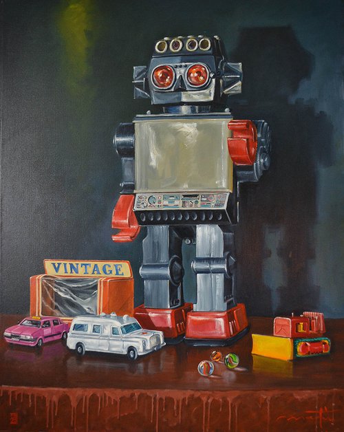 Vintage Robot by PAUL MARTIN