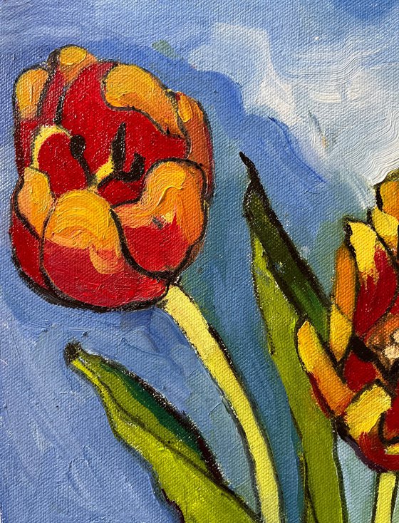 Red tulips