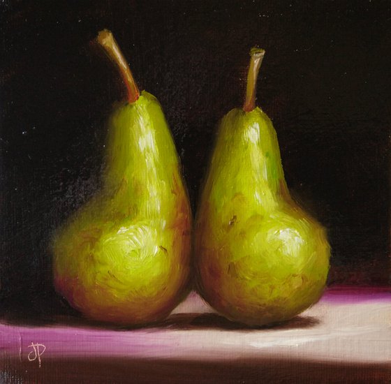 Pair of Pears  framed still life