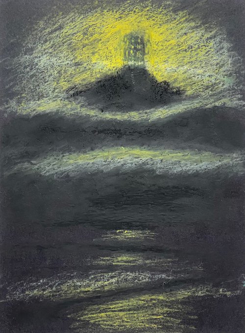 Ci’en Tower, Misty Evening Reflections by David Lloyd