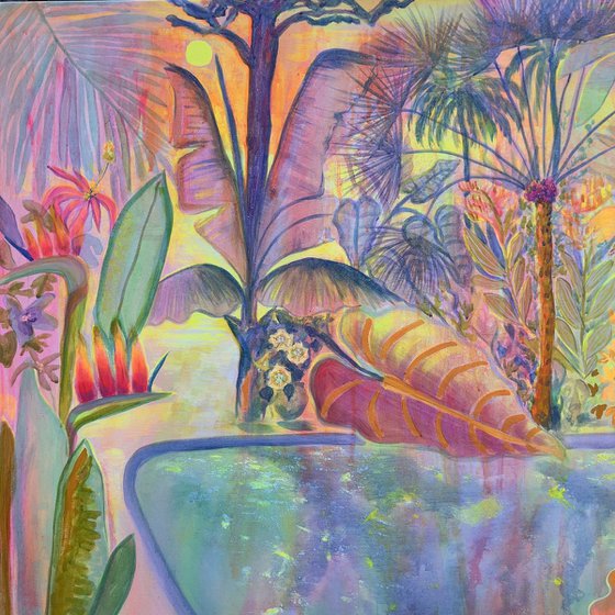 ‘Iridescent Skies = Languid Poolside’