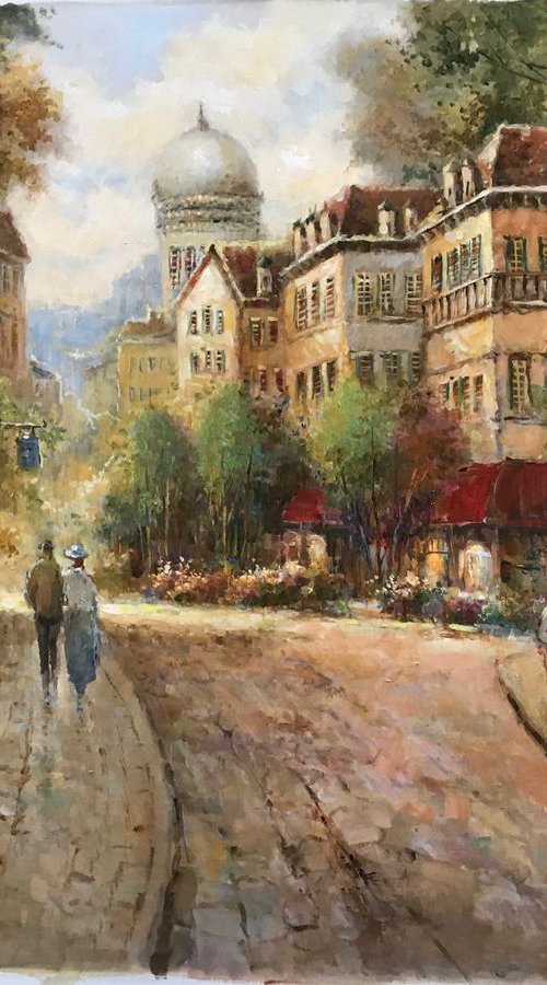 Paris Street Scene by W. Eddie