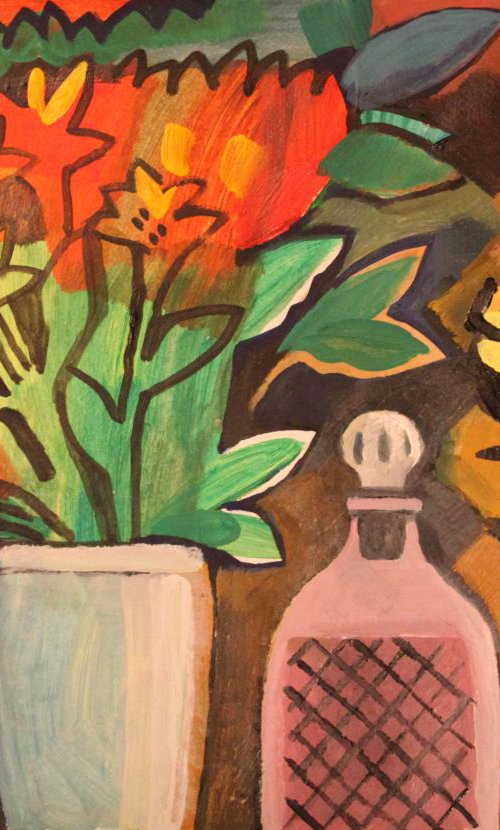 Flowers and decanters by Marina Gorkaeva