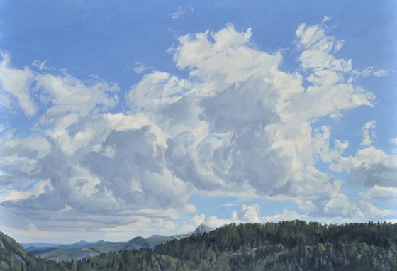 Clouds, Mézenc mountain range