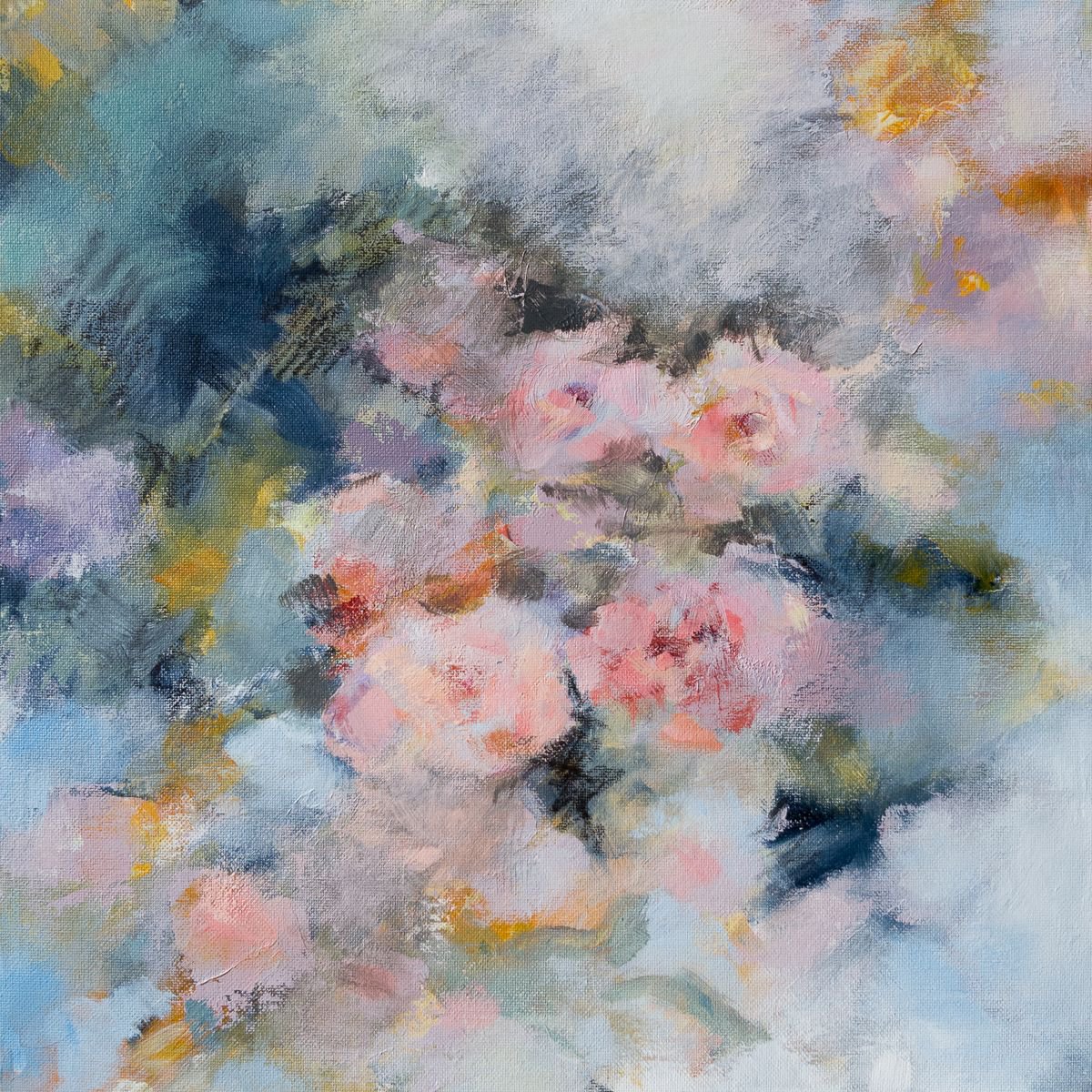 Roses impressionnistes - Mixed media painting | Artfinder