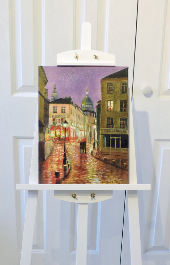 Paris Montmartre (linen canvas)