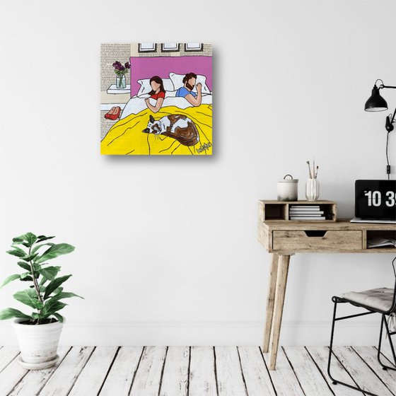 Cat Capers Bedtime 30cm x 30cm