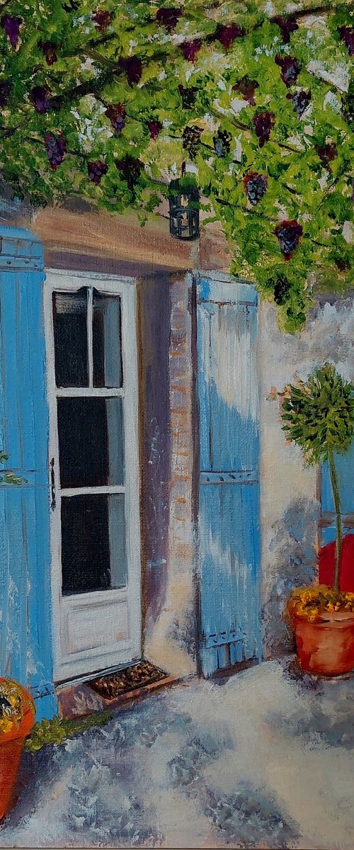 Italian Courtyard by Ira Whittaker