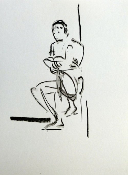 Reader 15, 21x28 cm by Frederic Belaubre