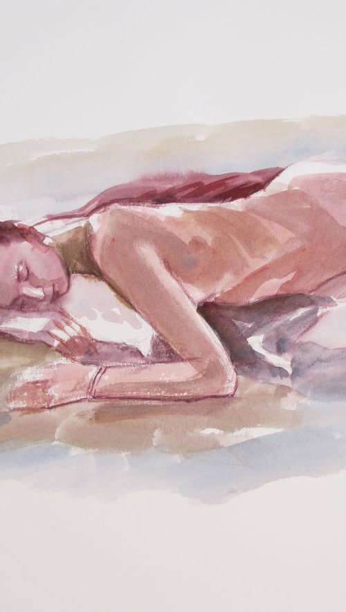 reclining female nude by Rory O’Neill