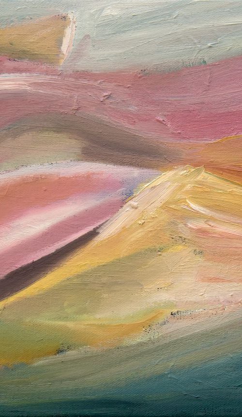 Boat Adrift - Sea Abstract ... by Ryan  Louder