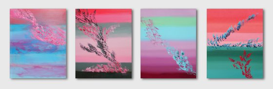 Infinite, Quadriptych n° 4 Paintings