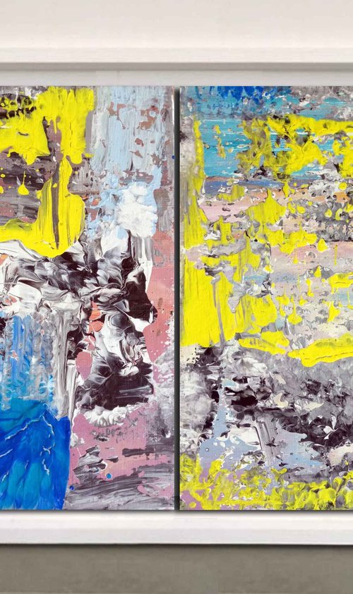 Abstract diptych 70 by mir-jan