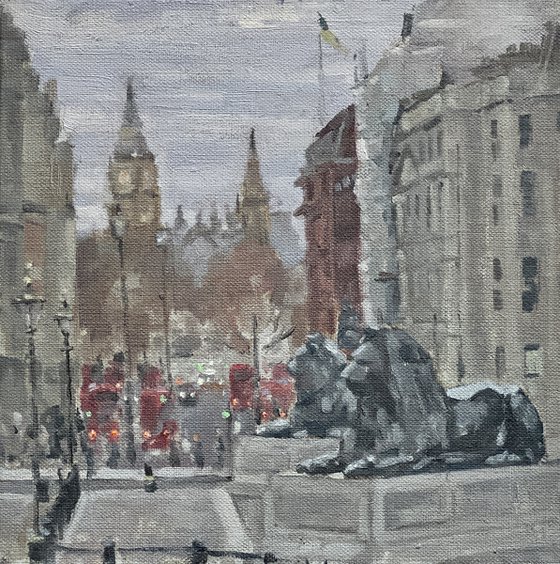 Trafalgar Square, January