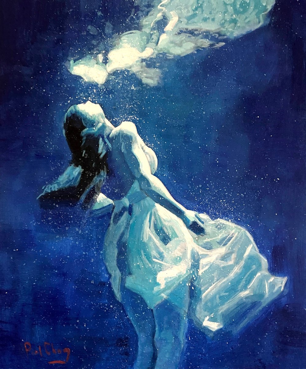  Embrace Of Water By Paul Cheng, 20 X 24, Artwork For Sale On Artfinder