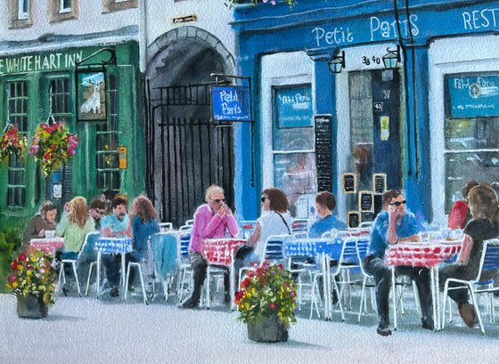Street scene, Grassmarket Edinburgh