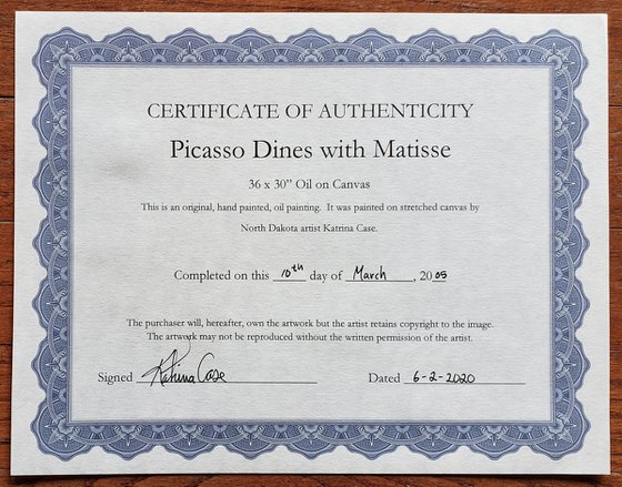 "Picasso Dines with Matisse" - Art History