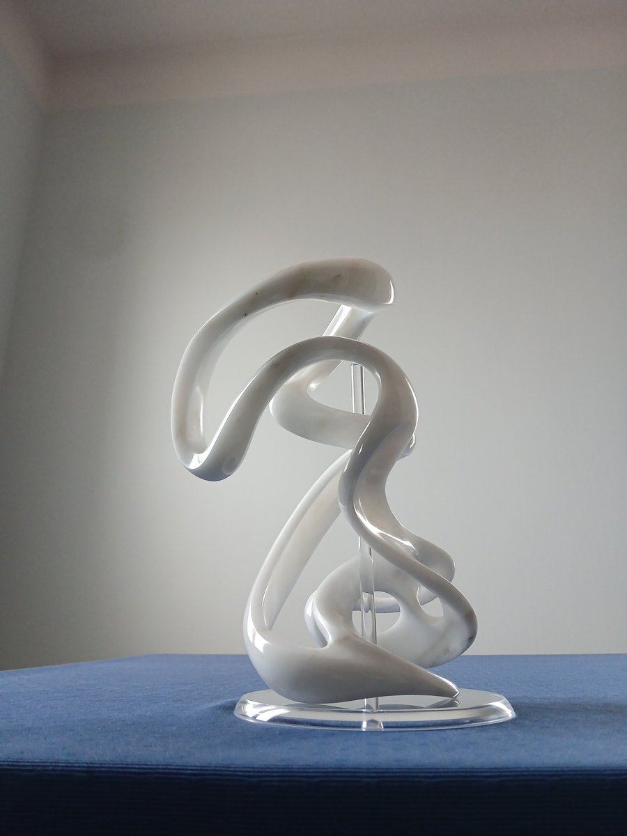 Abstract Stone Sculpture By Massimiliano Capraro, 7 X 11", Sundaram, Original Artwork