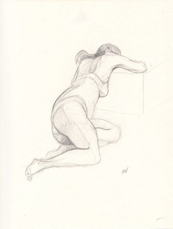 Sketch of Human body. Woman.81