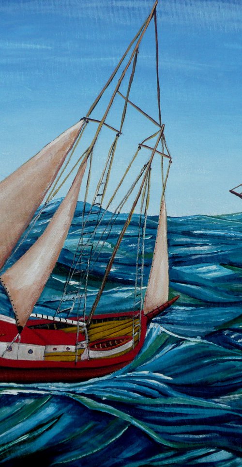 Sail Ho by Dunphy Fine Art