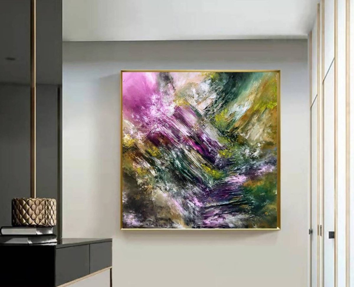 Welcome to my paradise 100x100cm by Alexandra Petropoulou