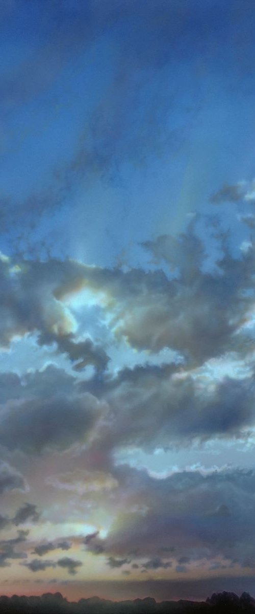 Symphonic Sun (92 x 122cm) by David Tracey