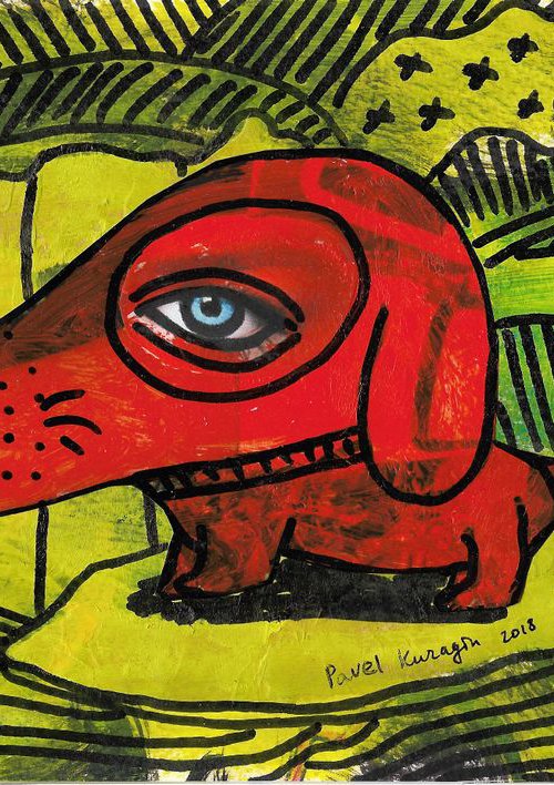 Orange dog by Pavel Kuragin