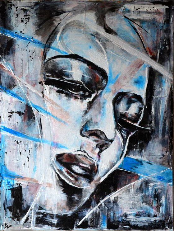 Metropolis - Modern abstract Portrait Gift idea