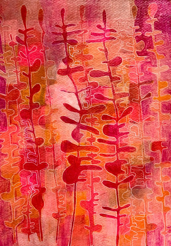 Abstract Foliage, abstract painting