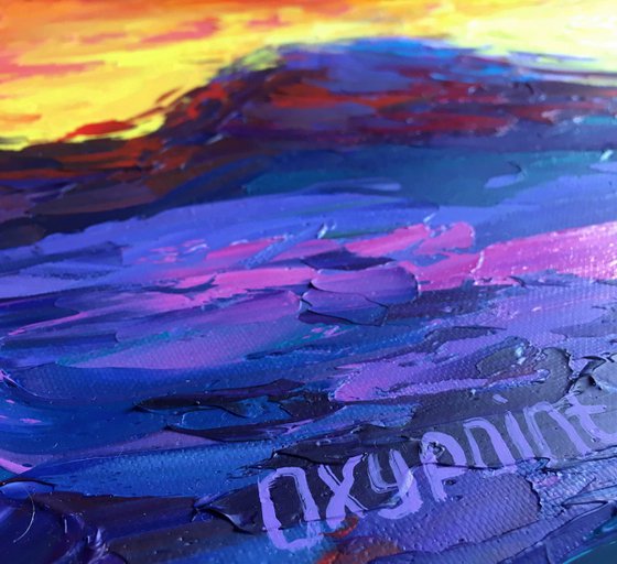 "Blazing sky" sunset