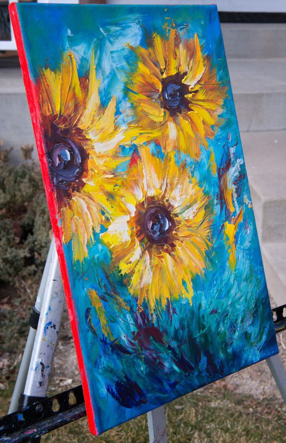 Sunflowers - Diptych