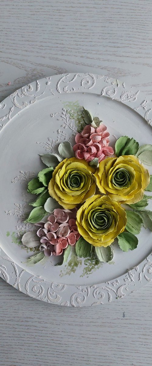 Sculpture painting Ranunculus by Svitlana Brazhnikova