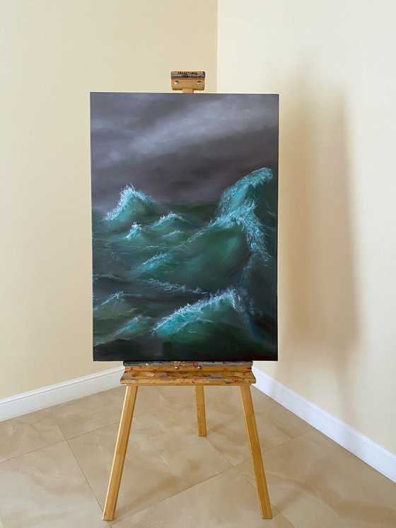 Wild Sea, 70 х 100 cm, oil on canvas