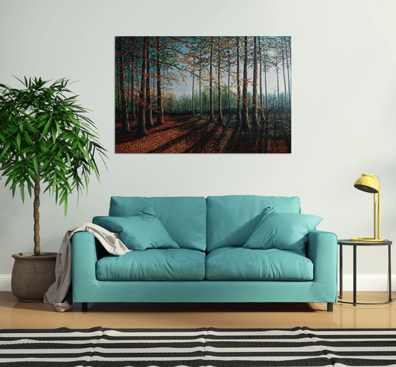 Forest Clearing. 100cm X 150cm