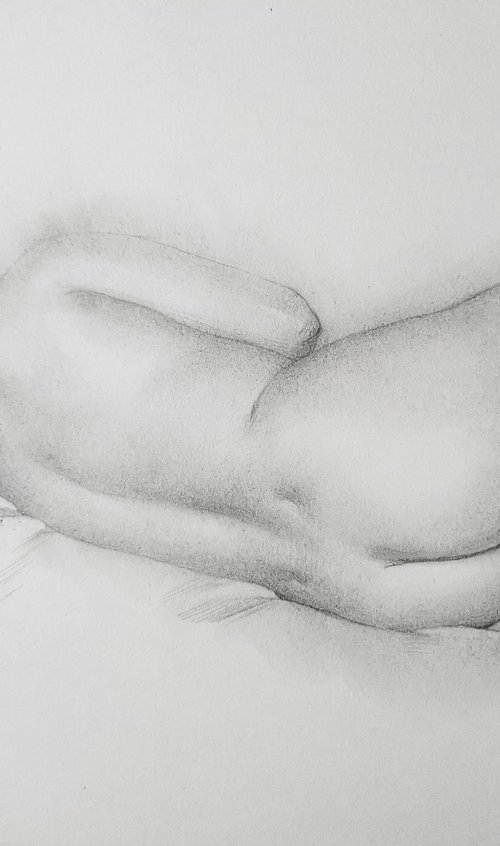 The woman lying on the sofa by Hongtao Huang