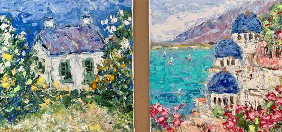 Scotland and Santorini